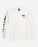 Olympic Team USA 2026 Jersey Graphic T-Shirt - White