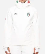 Olympics Team Italy 2026 Winter EA7 Emporio White Bomber Jacket 