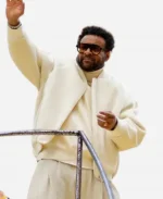 Orville Richard Burrell 99th Macy’s Thanksgiving Day Parade 2025 Shaggy Off-White Jacket