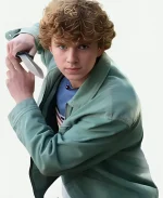 PJATO Season 02 Walker Scobell Green Cotton Jacket