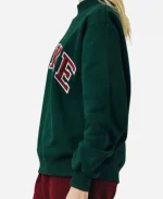 Parke Holiday Varsity Green Mockneck Fleece Sweatshirt