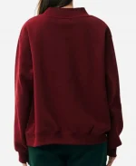 Parke Holiday Varsity Maroon Mockneck Sweatshirt