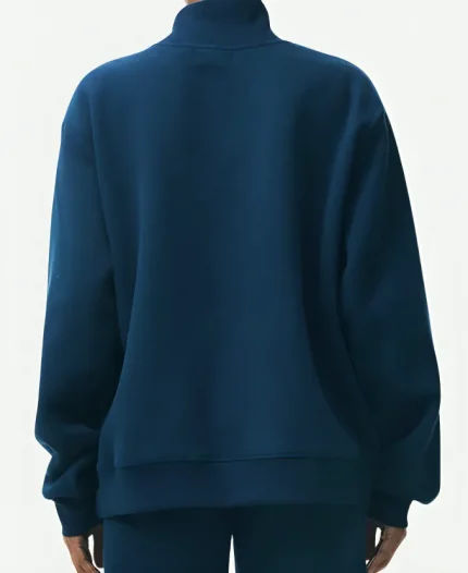 Parke Holiday Varsity Turtleneck Sweatshirt -Blue