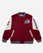 Peter Forsberg Avalanche 30th Anniversary Maroon Varsity Jacket