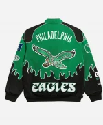Philadelphia Eagles Racing Jacket - Kelly Green