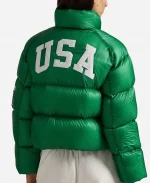Polo Ralph Lauren Flag Mid-Weight Down Puffer Green Jacket