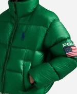Polo Ralph Lauren Flag Mid Weight Down Puffer Jacket - Green