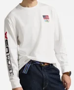 Polo Ralph Lauren Olympic Team USA 2026 Jersey Graphic White T-Shirt