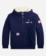 Polo Ralph Lauren Olympic Team USA 2026 Navy Blue Full-Zip Hoodie