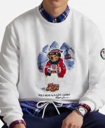 Polo Ralph Lauren Olympic Team USA 2026 Polo Bear White Pullover Sweatshirt