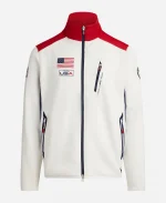 Polo Ralph Lauren Olympic Team USA 2026 White Track Full Zip Jacket