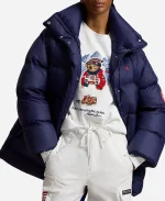 Polo Ralph Lauren Team USA 2026 Down Navy Blue Puffer Jacket