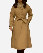 Ponies S01 Emilia Clarke Beige Trench Coat