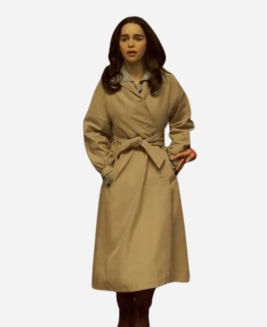 Ponies S01 Emilia Clarke Trench Coat Ponies S01 Emilia Clarke Trench Coat