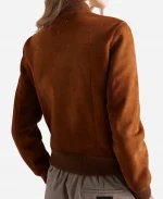 Prada Brown Suede Blouson Jacket