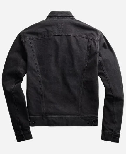 Ralph lauren Worn-In Black Denim Trucker Jacket