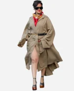 Rihanna Celine Beige Trench Coat