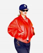 Rihanna Red Jacket