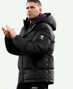 Rob Edwards Wolverhampton Wanderers F.C. Manager 2025 Black Hooded Puffer Jacket