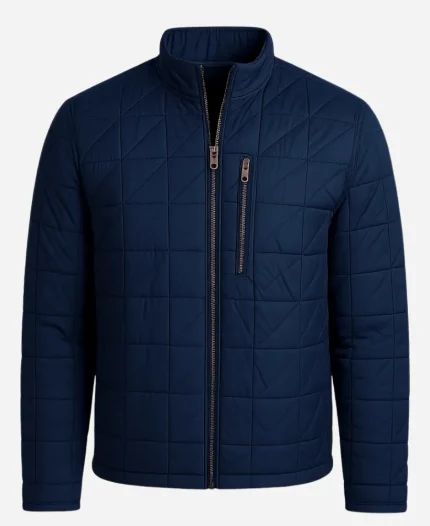 Robert Buckley Blue Puffer Jacket