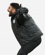 Ruben Amorim 2025 Manchester United Coach Premier League Black Hooded Jacket