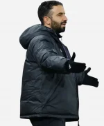 Ruben Amorim 2025 Manchester United Premier League Black Hooded Jacket