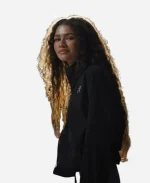 Rue Bennett Euphoria Season 02 Zendaya Black Cotton Jacket