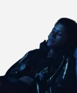 Rue Bennett Euphoria Season 02 Zendaya Black PU leather Bomber Jacket