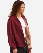 Rue Bennett Euphoria Season 03 2026 Zendaya Red Cotton Jacket