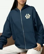 Sabrina Carpenter Drinking to Call Someone Hoodie - Navy Blue