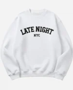 Sabrina Late Night NYC Sweatshirt - White