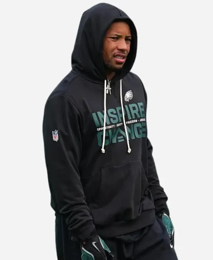 Saquon Barkley Eagles 2025 Inspire Change Hoodie - Black
