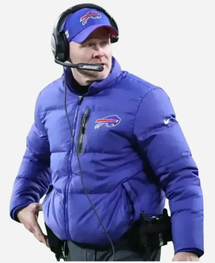 Sean McDermott Bills Puffer Jacket - Blue