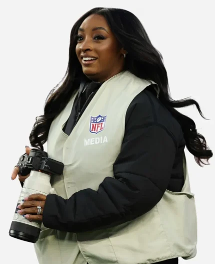 Simone Biles NFL Media Vest