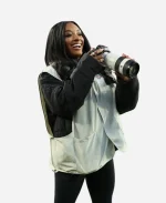 Simone Biles NFL Media White Vest