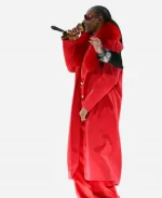 Snoop Dogg Halftime Show 2025 Christmas Red Coat