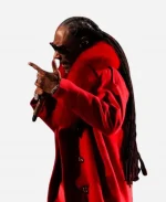 Snoop Dogg Halftime Show Christmas Coat - Red