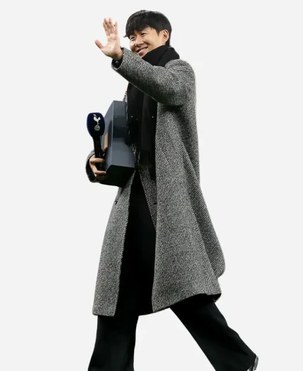 Son Heung-min EPL LAFC Grey Tweed Coat