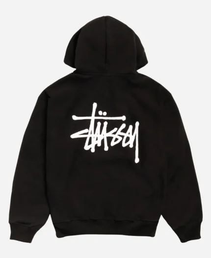 Stüssy Basic Zip Hoodie - Black