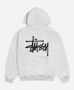 Stüssy Basic Zip Hoodie - Heather Grey
