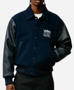 Stussy King Navy Varsity Jacket