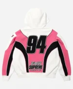 Supreme x Fox Racing Bold Logo Patches Zip-Up Hooded Sweatshirt