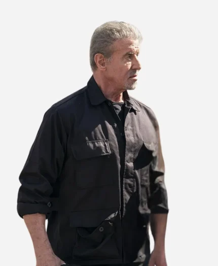 Sylvester Stallone Black Jacket