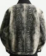 TV Show The Voice Season 28 Snake Print Sliver Grey Jacket