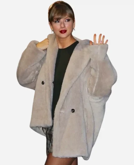 Taylor Swift Late Show Beige Coat