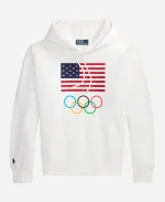 Team USA 2026 Fleece Hoodie - White