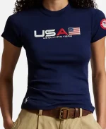 Team USA 2026 Graphic White Cotton T-Shirt