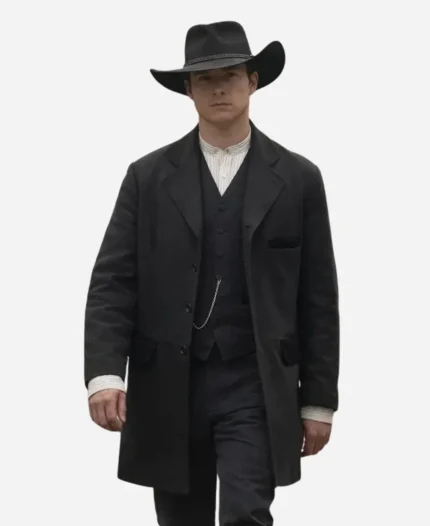 The Abandons S01 Lucas Till Black Coat