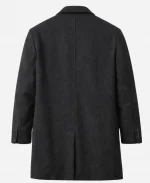 The Abandons S01 Lucas Till Black Wool Coat