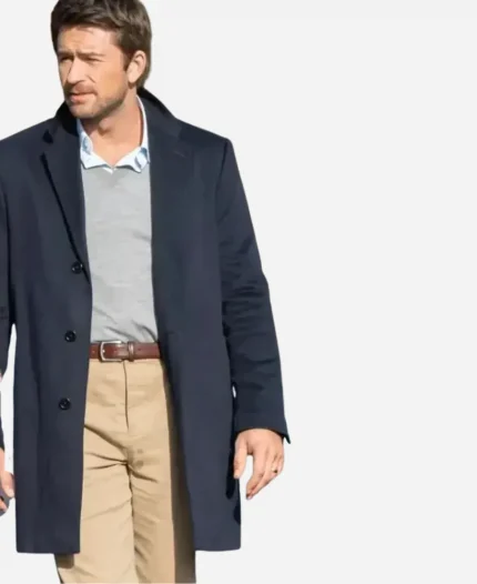 The Housemaid 2025 Brandon Sklenar Blue Coat